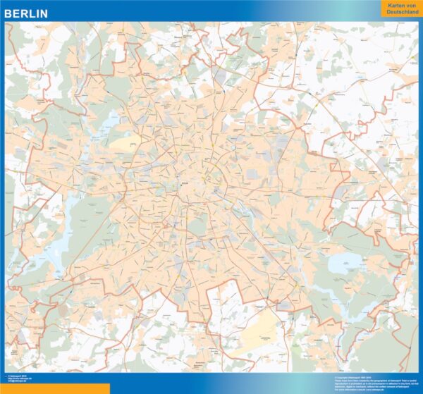 Carte Berlin Plastifiée 1
