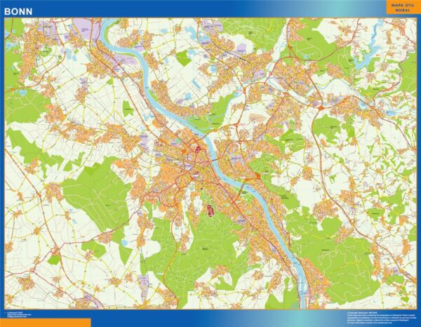 Carte Bonn Plastifiée