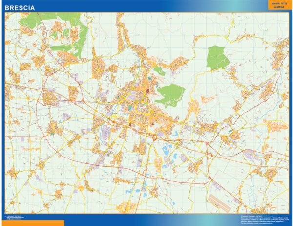 Carte Brescia Plastifiée 