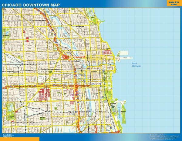 Carte Chicago Downtown
