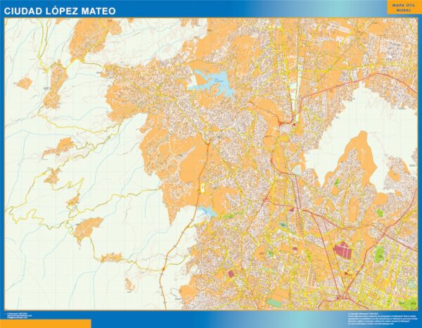 Carte Ciudad Lopez Mateo Mexique