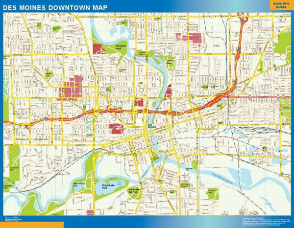 Carte Des Moines Downtown