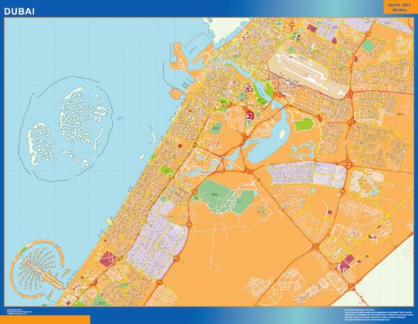 Carte Dubai Plastifiée