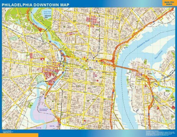 Carte Filadelfia Downtown