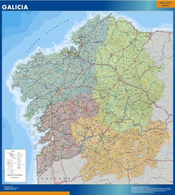 Carte Galice Plastifiée