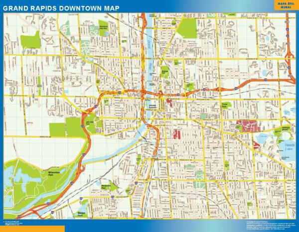 Carte Grand Rapids Downtown
