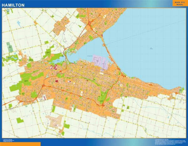 Carte Hamilton Plastifiée