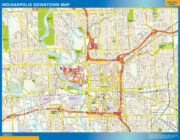 Carte Indianapolis Downtown