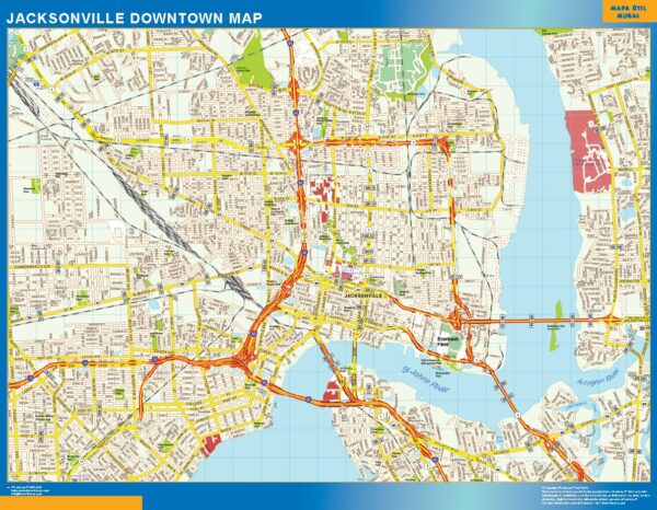 Carte Jacksonville Downtown