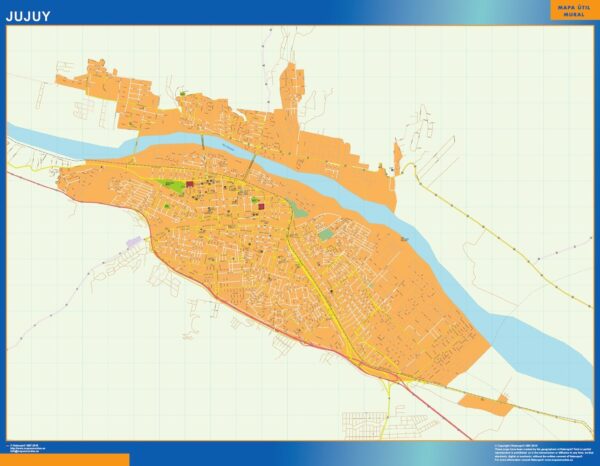 Carte Jujuy Plastifiée Argentine