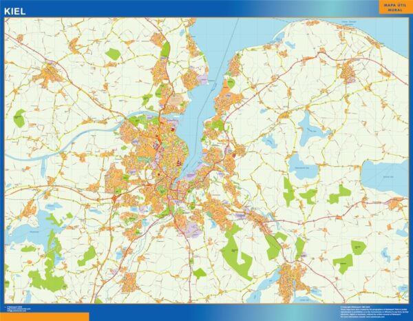 Carte Kiel Plastifiée