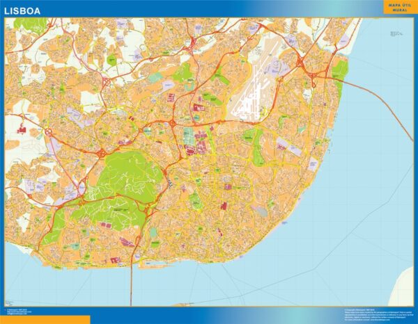 Carte Lisboa Plastifiée