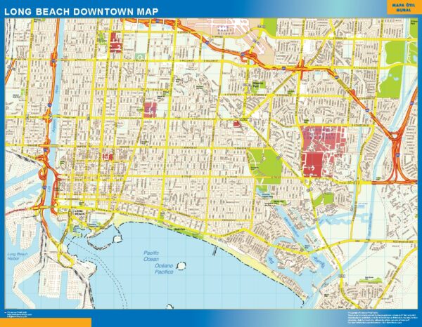 Carte Long Beach Downtown