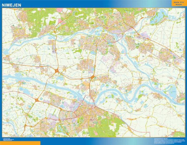 Carte Nimejen Plastifiée