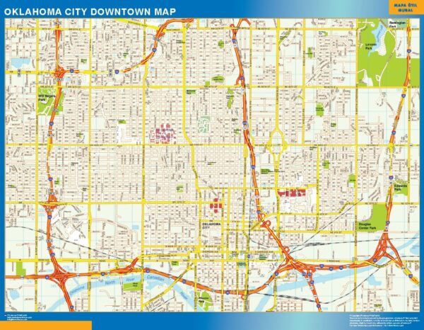 Carte Oklahoma City Downtown