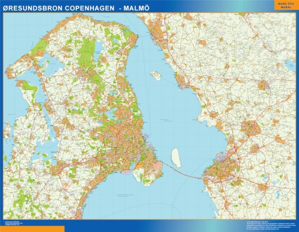 Carte Oresundsbron Plastifiée