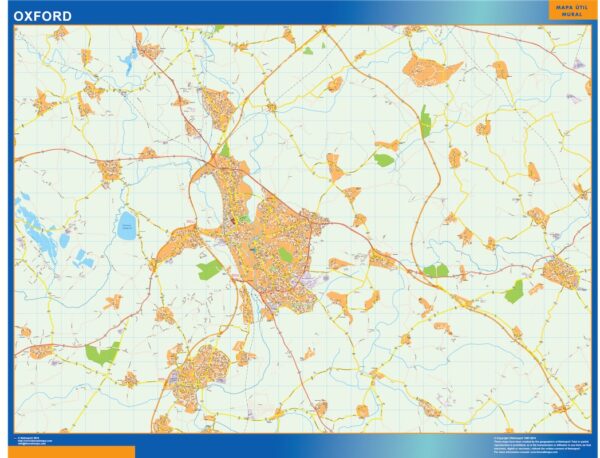 Carte Oxford Plastifiée