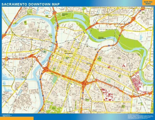 Carte Sacramento Downtown