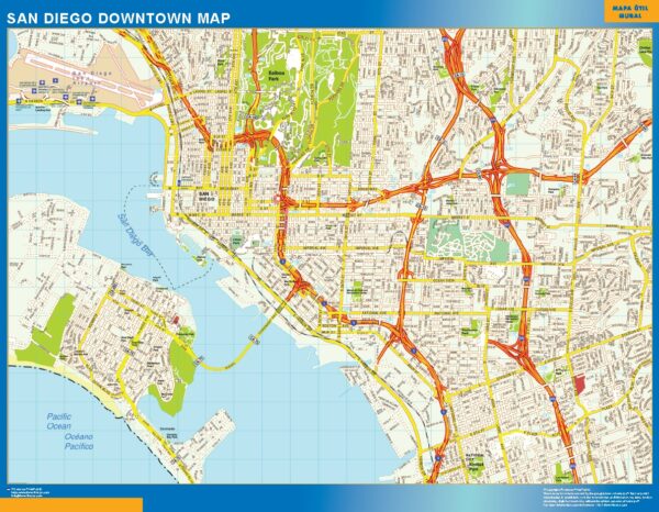 Carte San Diego Downtown
