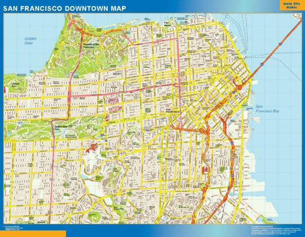 Carte San Francisco Downtown
