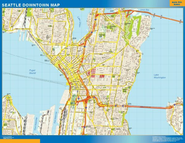 Carte Seattle Downtown