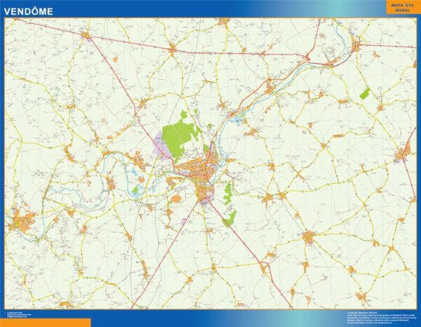 Carte Vendome Plastifiée
