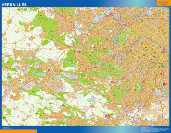 Carte Versailles Plastifiée