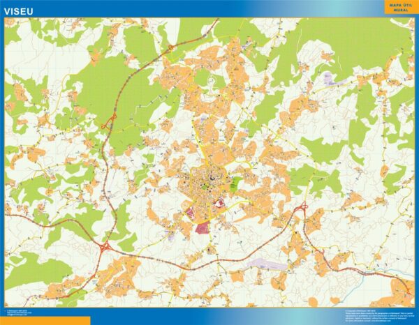 Carte Viseu Plastifiée