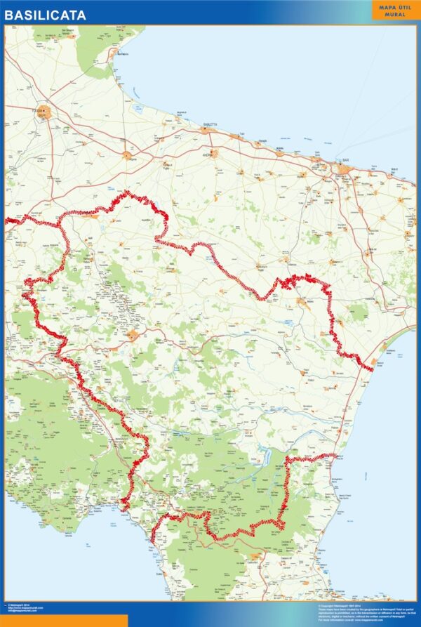 Carte Plastifiée Basilicata