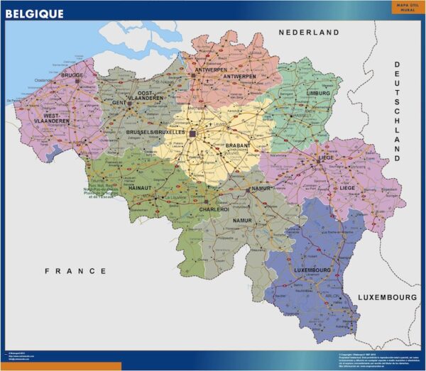 Carte Plastifiée Belgique