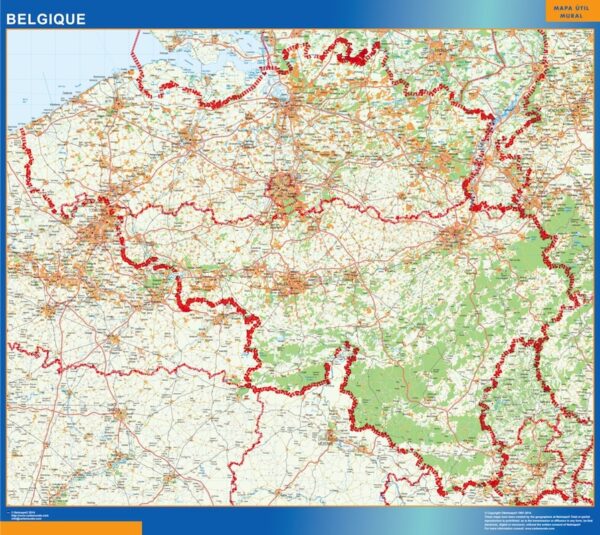 Carte Plastifiée Belgium