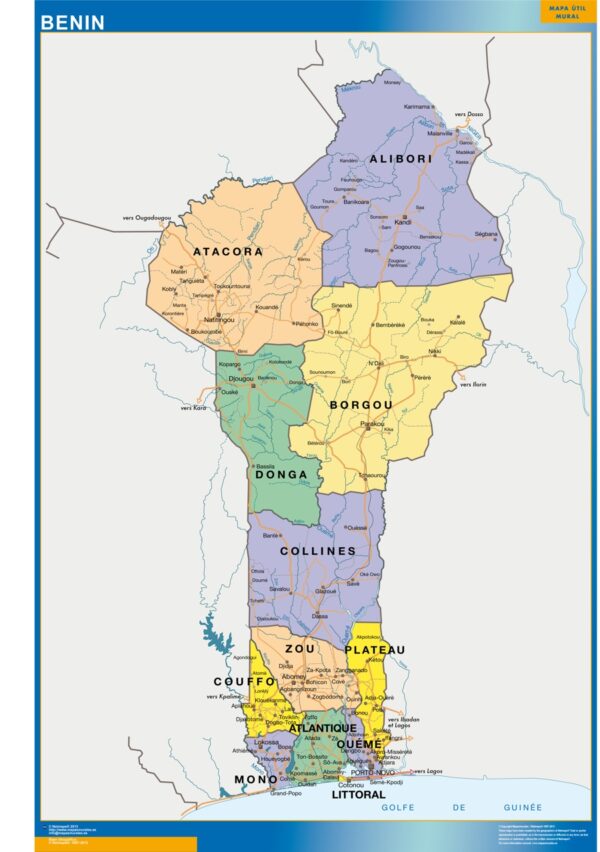 Carte Plastifiée Benin