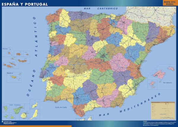 Carte Plastifiée Espagne
