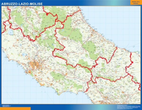 Carte Plastifiée Lazio