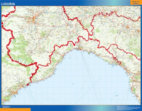 Carte Plastifiée Liguria