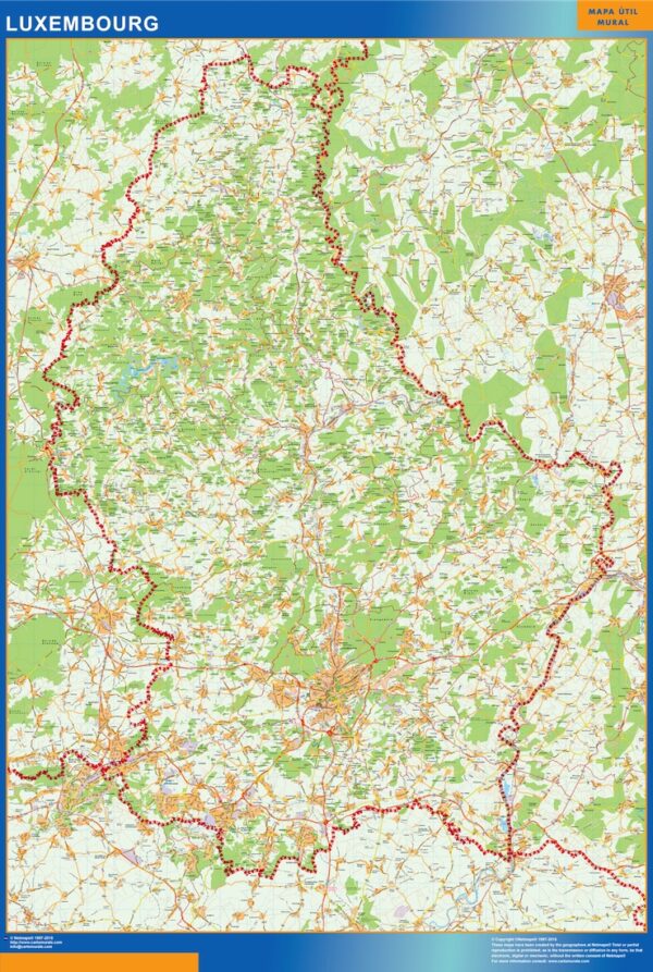 Carte Plastifiée Luxembourg