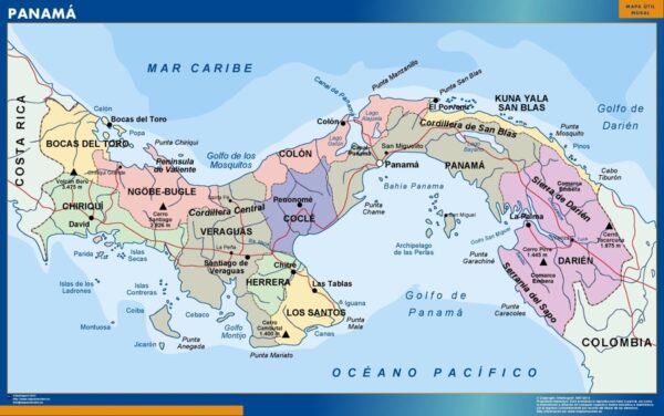 Carte Plastifiée Panama