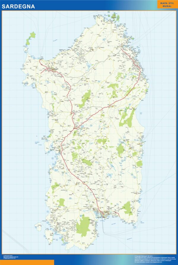Carte Plastifiée Sardegna
