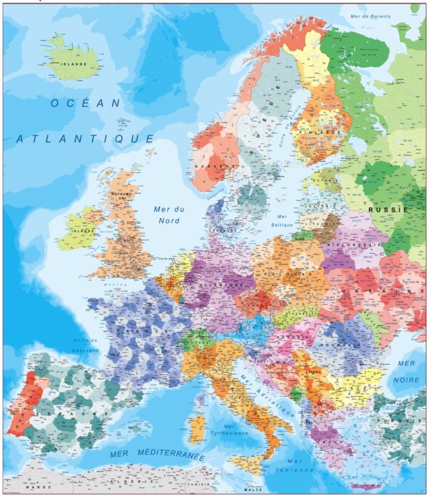 Europe Codes Postaux Plastifiee