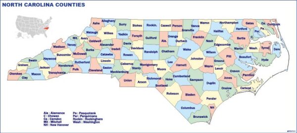 North Carolina Counties